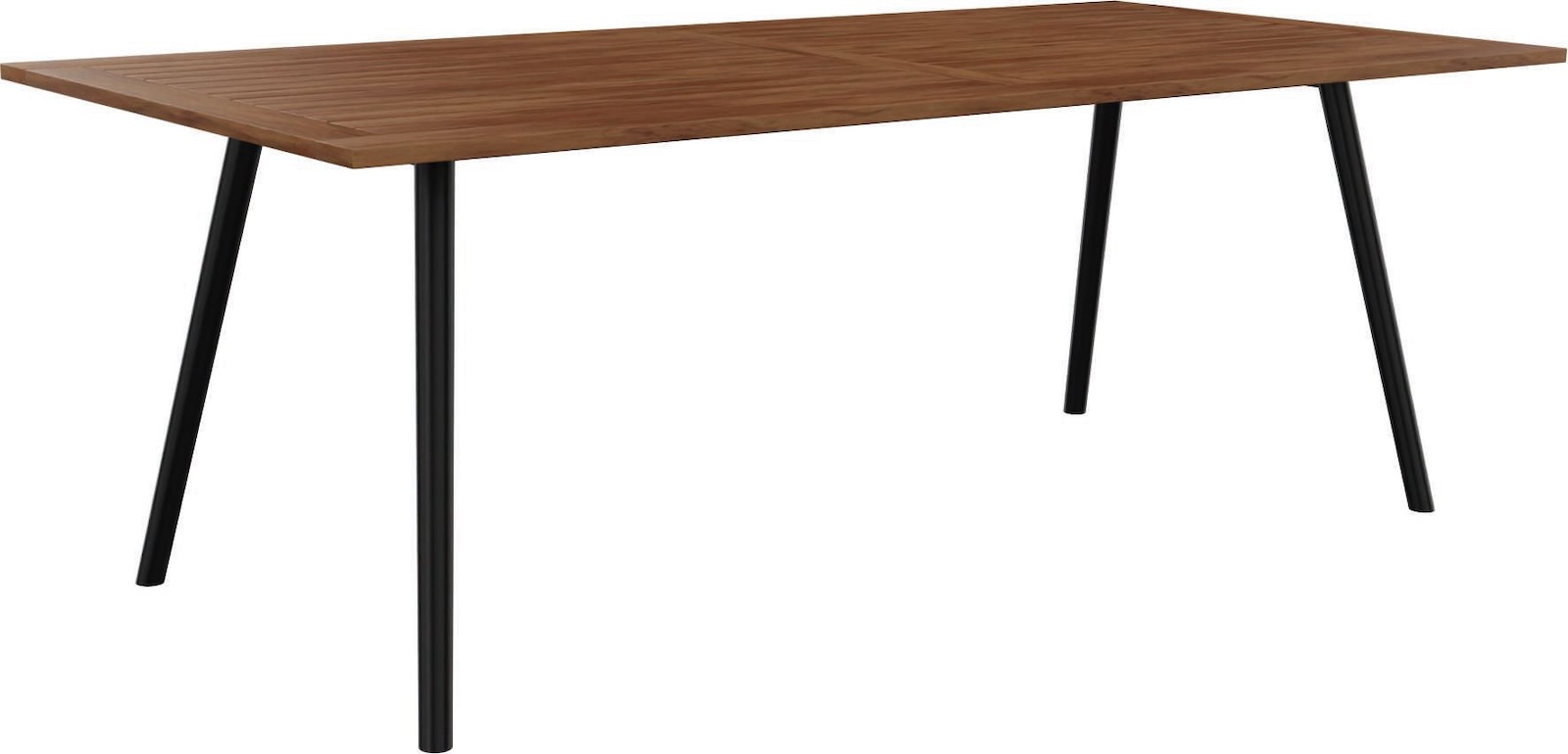 Stern Interno Dining-Tisch Gartentisch 220x100 cm Rundrohr Aluminium schwarz