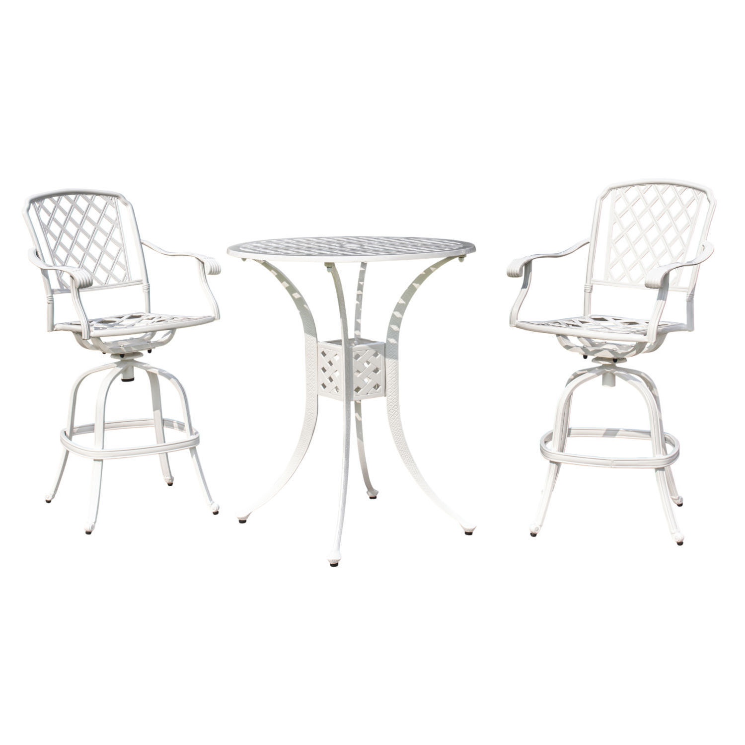 Inko Barsessel Rocco Alu-Guss 63,5x62,5x125 cm Barhocker 2 Farben zur Auswahl