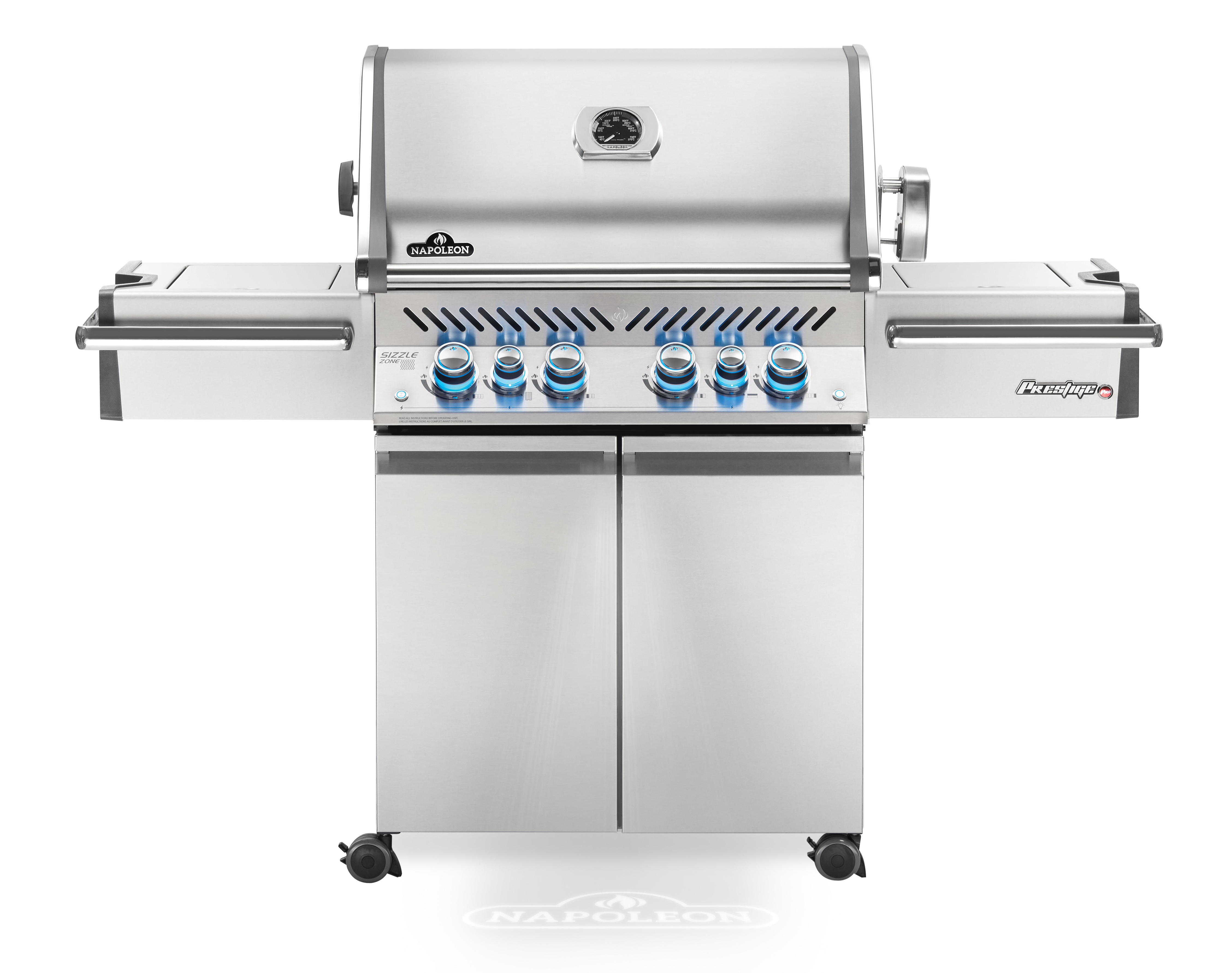 Napoleon Prestige Pro 500 Edelstahl ERDGAS Gasgrill 25,7 kW 6 Brenner inkl. Drehspieß-Set PRO500RSIBNSS-3