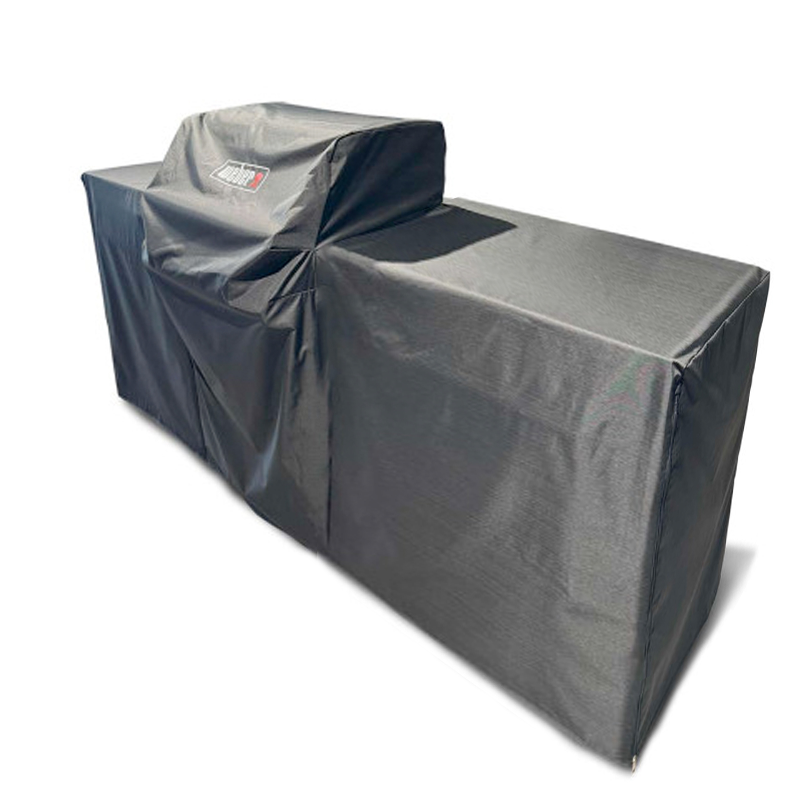 BBQ Kitchen Premium Abdeckhaube für 3 Module, Genesis 4-Brenner Grill links platziert