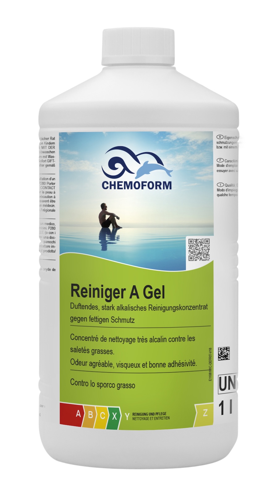 Chemoform Reiniger A Gel 1 l Randreiniger zur Entfernung von Verschmutzungen