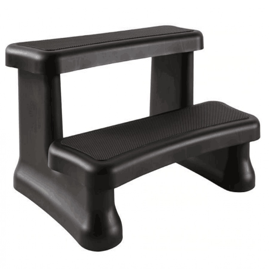 Platinum Spas Whirlpool Treppe Einstiegstreppe für Whirlpools Black V3 61x69x39cm