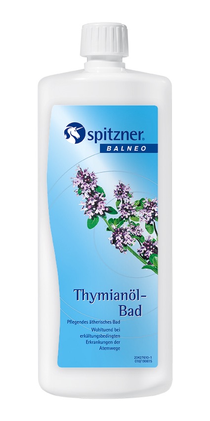 Spitzner Thymianöl Bad 1 Liter Gesundheitsfördernder Badezusatz mit ätherischem Öl