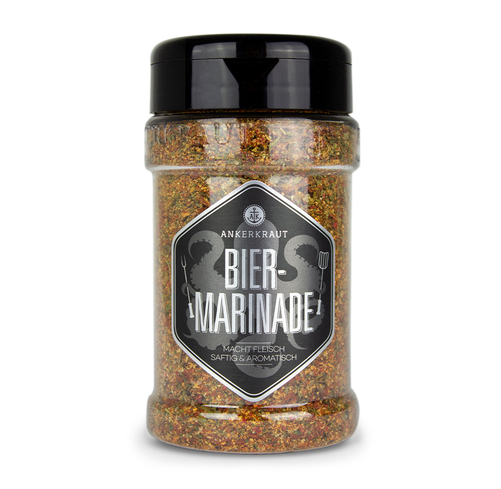 Ankerkraut Biermarinade Gewürzzubereitung Gewürzmischung für Steak & Co. im Streuer 170 g