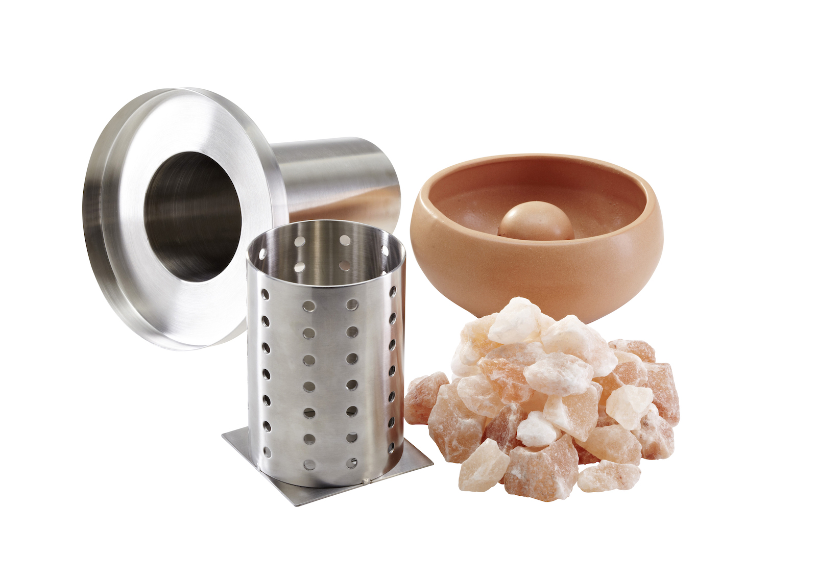 Infraworld Sole Aqua Premium Salzverdampfer mit Verdampfertopf rot für Saunaofen