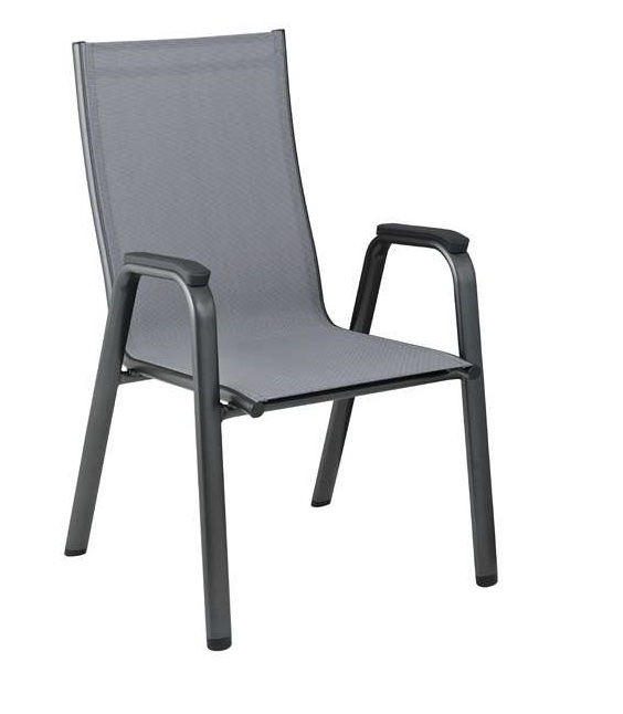 Kettler Cirrus Stapelsessel silber/anthrazit