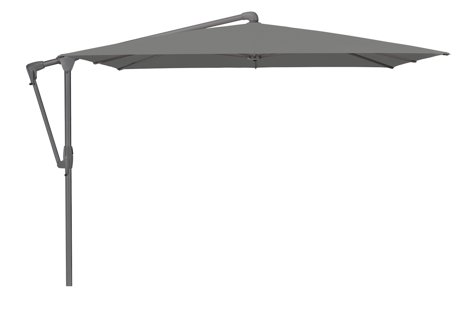 GLATZ Sonnenschirm SUNWING® CASA rechteckig 300 x 240 cm Gestell anthrazit Farbe 157 Stone Grey Ampelschirm