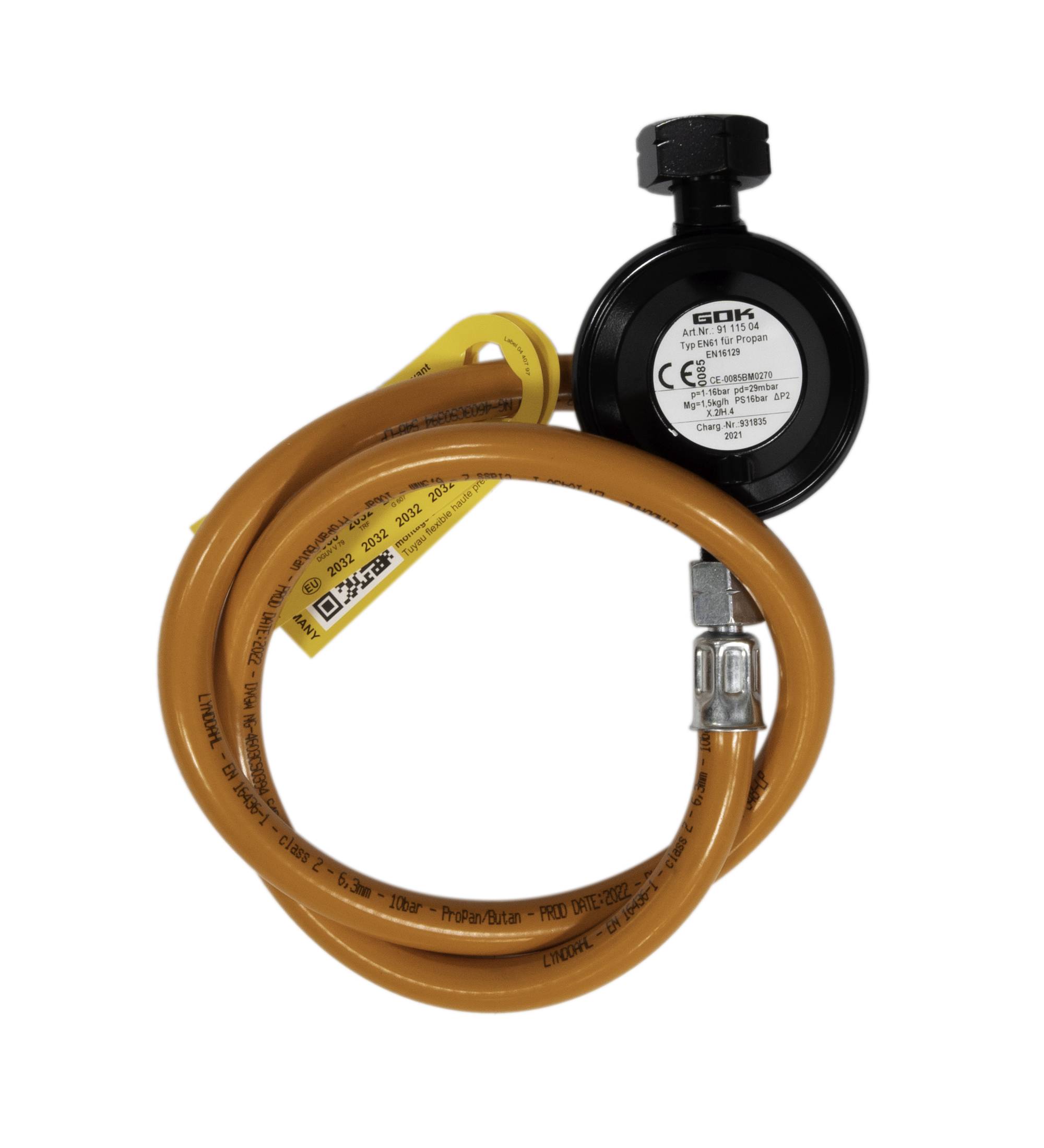 Napoleon Schlauch und Druckregler 50mbar DE als Ersatzteil für Napoleon Gasgrills S85006