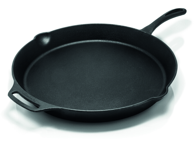 Petromax Grill-Feuerpfanne FP40-T mit Stiel ohne Füße Gusseisen Pfanne 4,7 Liter Ø 40 cm