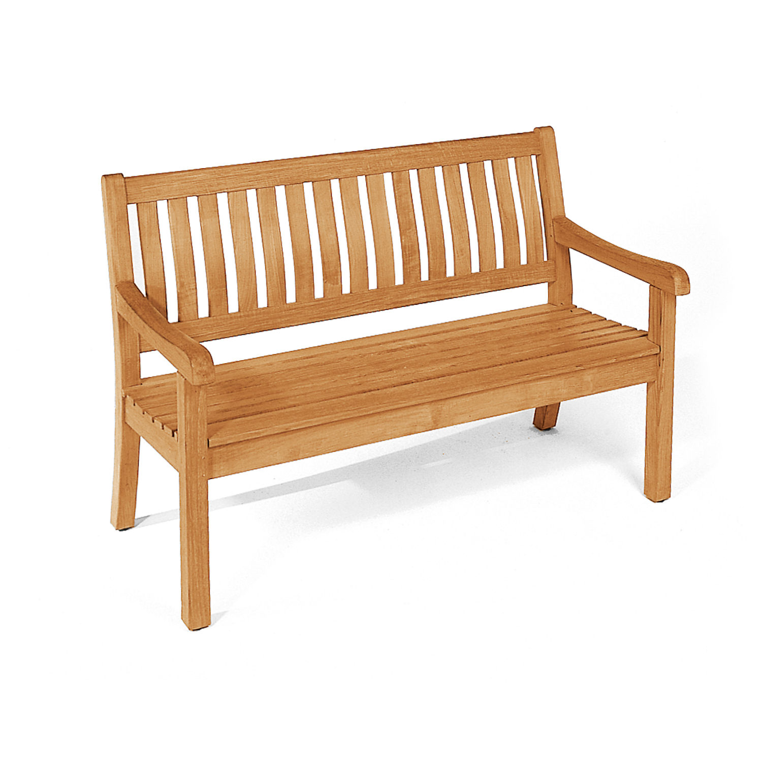 Sonnenpartner Wales 3-Sitzer Bank Gartenbank Sitzbank 160 cm Teakholz Pure