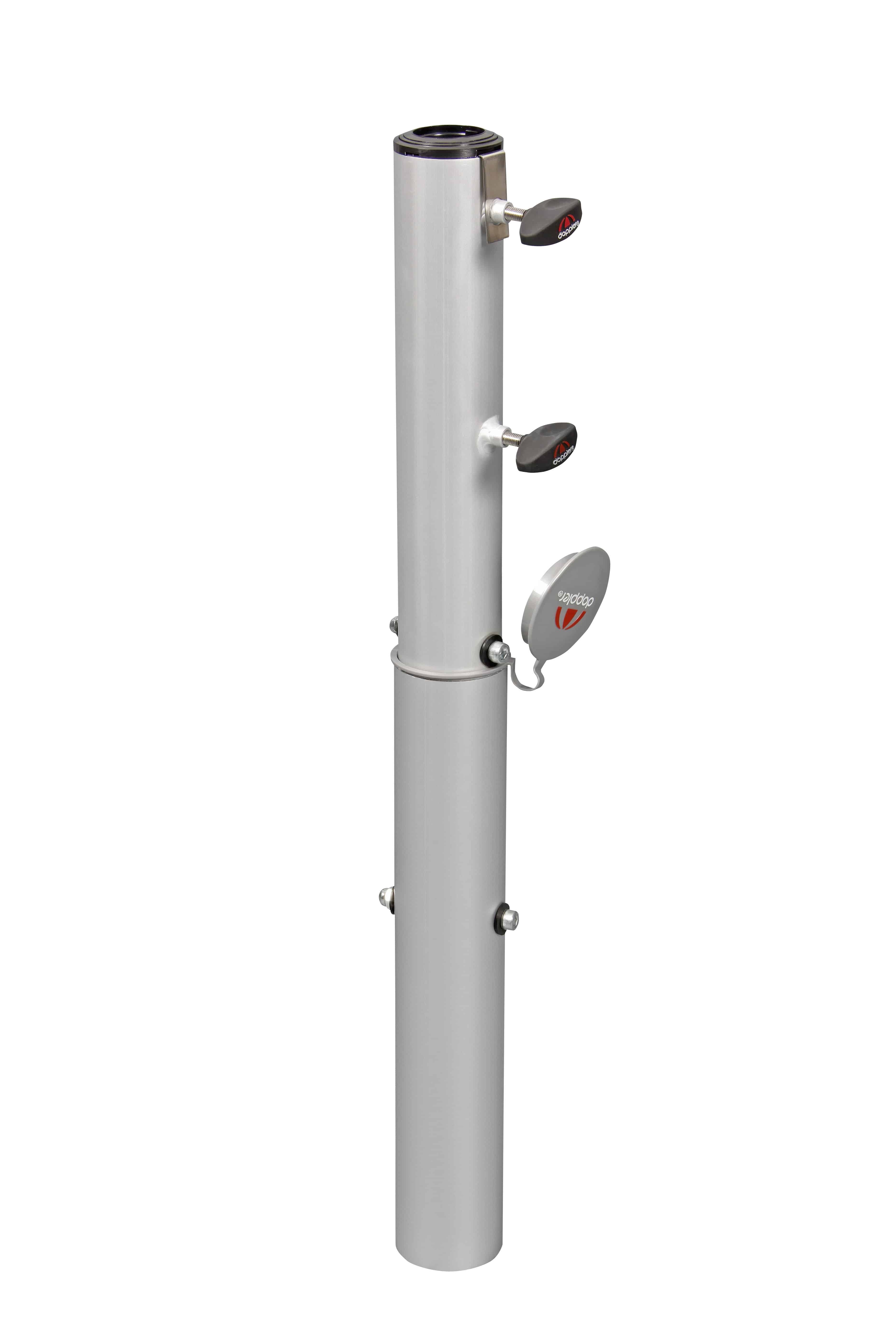 Doppler ALU Bodenhülse Universal mit Bodenanker für Rohr ø 32 - 60 mm