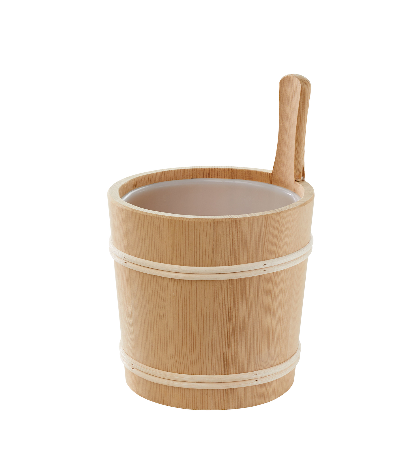 Infraworld Aufgusseimer Thermofichte mit Holzring 5 Liter Kunststoffeinsatz S2306