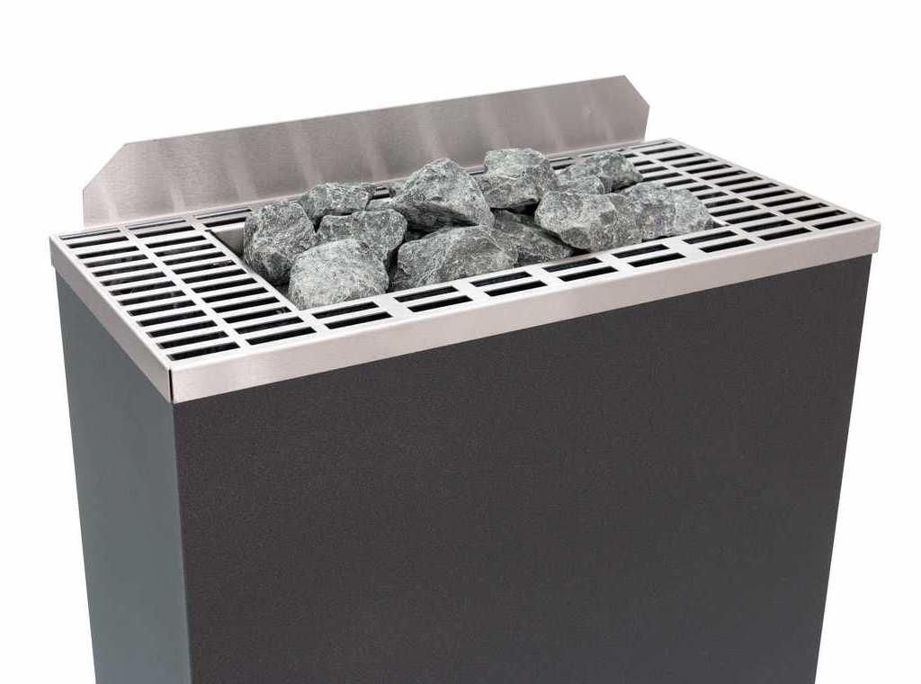 Eos Gracil 7,5 kW finnischer Saunaofen Elektrischer Standofen Anthrazit-Perleffekt