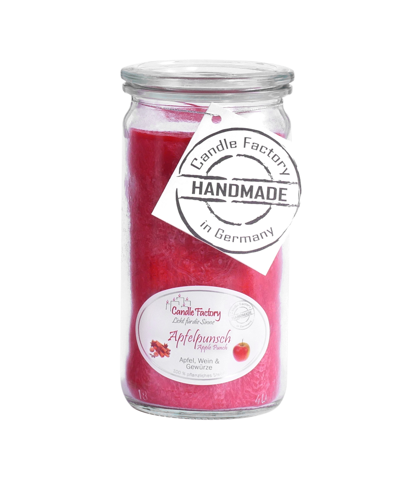 Candle Factory Mini Jumbo Apfelpunsch Duftkerze Dekokerze 307-050
