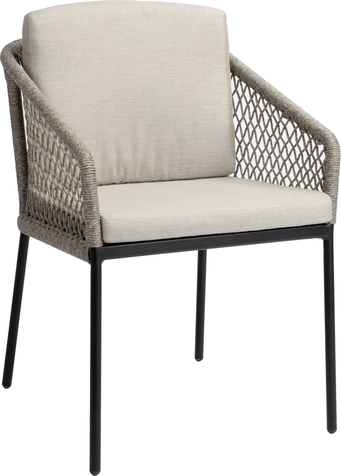 Stern Odea Lounge-Sessel Lounge-Stuhl Gartensessel Gartenstuhl cream/schwarz