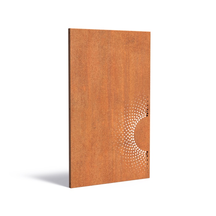 Adezz Paneel Abstract Cortenstahl 110x180cm Gartenpaneel Sichtschutz Paneel