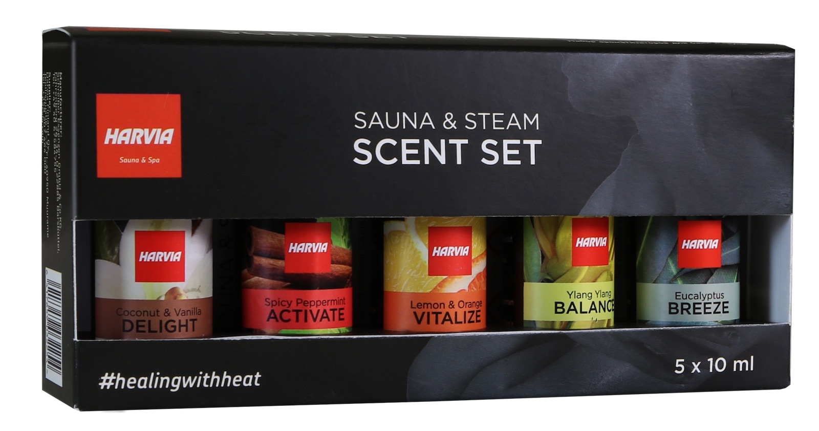 Harvia Saunaaufguss Set 5x 10 ml Duftkonzentrat für Sauna und Dampfsauna Duftset