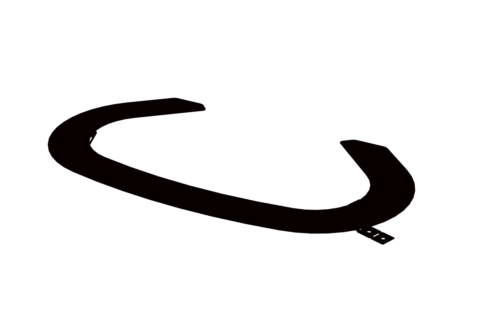 Harvia HD1 Einbaurahmen für Harvia Delta Saunaofen Einbettungsflansch Schwarz