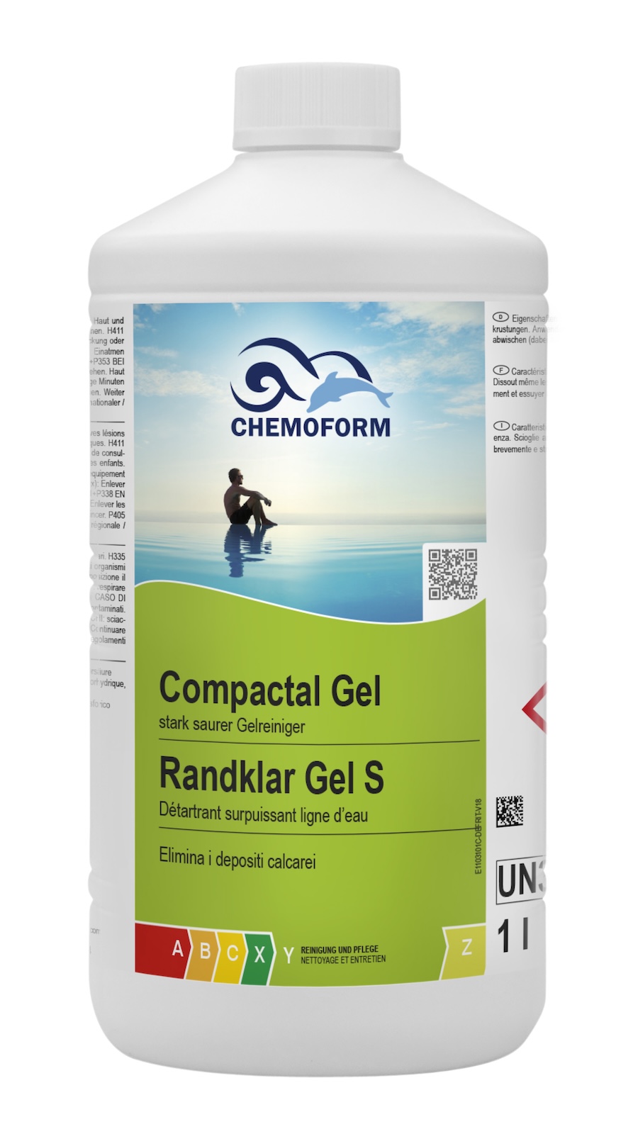 Chemoform Compactal Gel 1 l gegen Ablagerungen und Verschmutzungen am Beckenrand