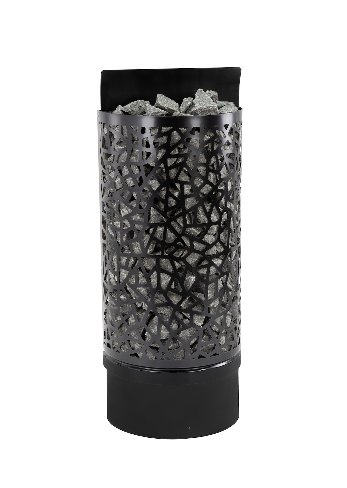 Infraworld Atlas Wall Black finnischer Saunaofen 9 kW schwarz inkl. Saunasteine