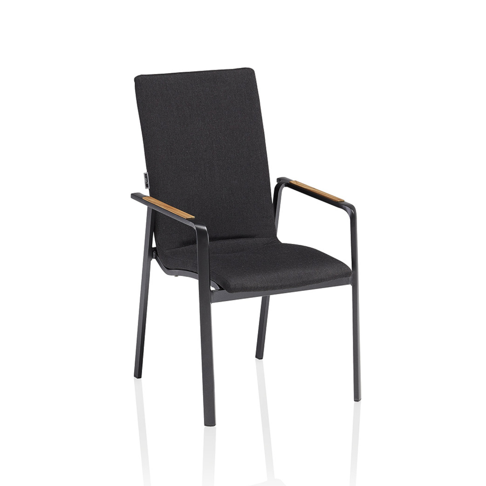 Kettler Stapelsessel Diamond Alu mit hoher Rückenlehne anthrazit/Sunbrella® sooty Stapelstuhl 57,5x62x105 cm