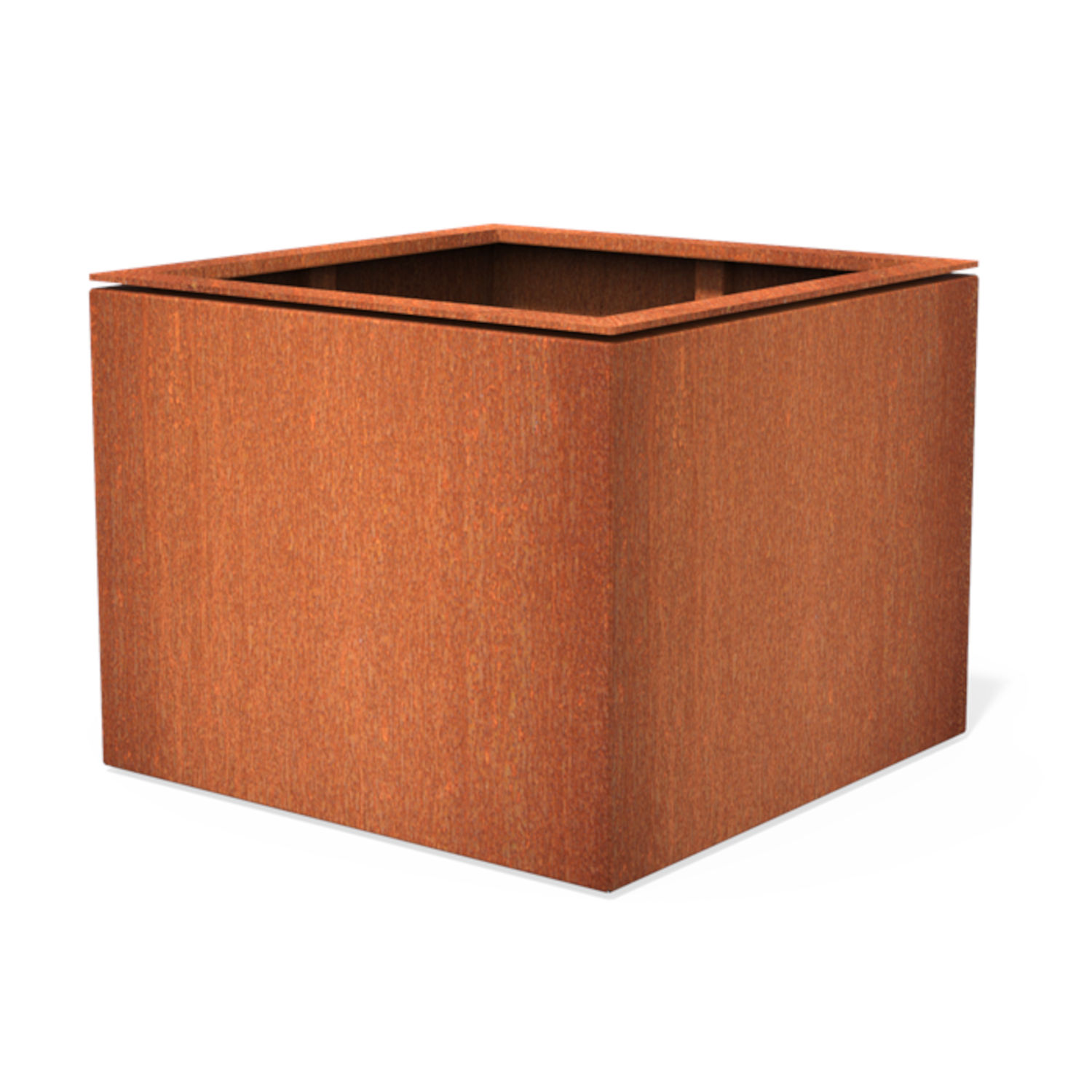 Adezz Domus Pflanzgefäß quadratisch aus Corten-Stahl Pflanzkübel Blumenkübel