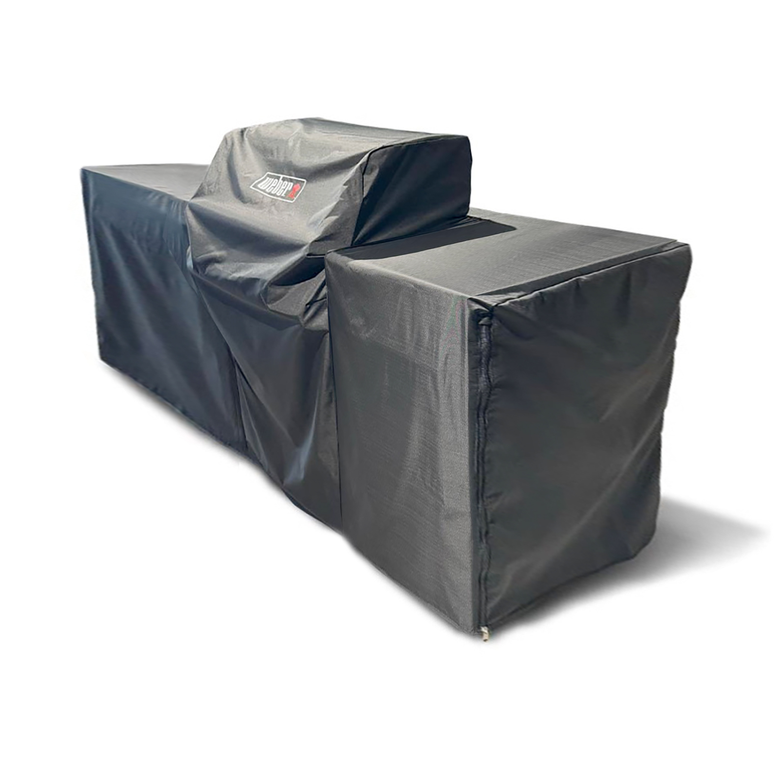 BBQ Kitchen Premium Abdeckhaube für 3 Module, Genesis 3-Brenner Grill rechts platziert