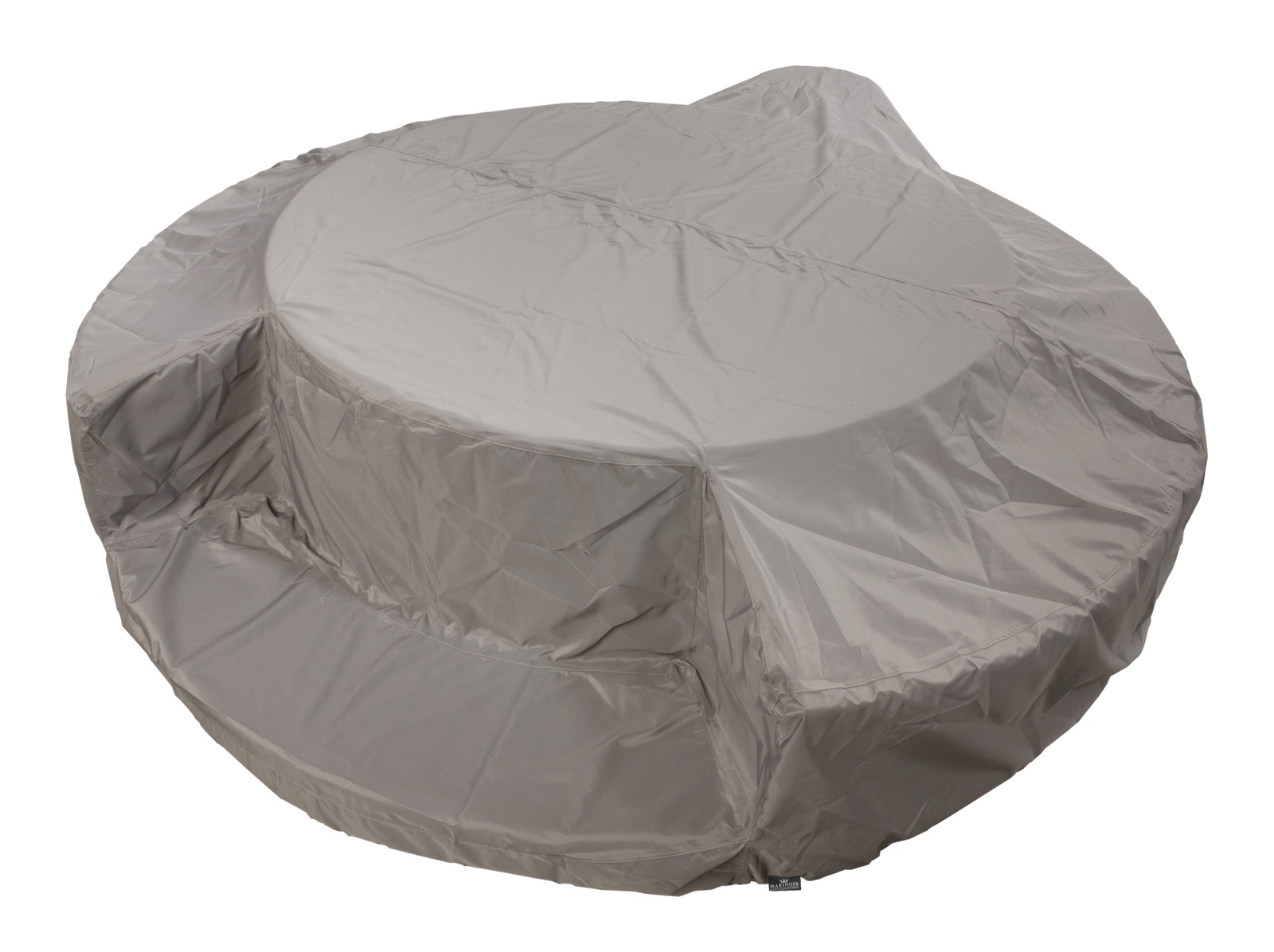 Marinoir Schutzhülle für Softub Resort / Poseidon mit Polyrattanumrandung silber grau