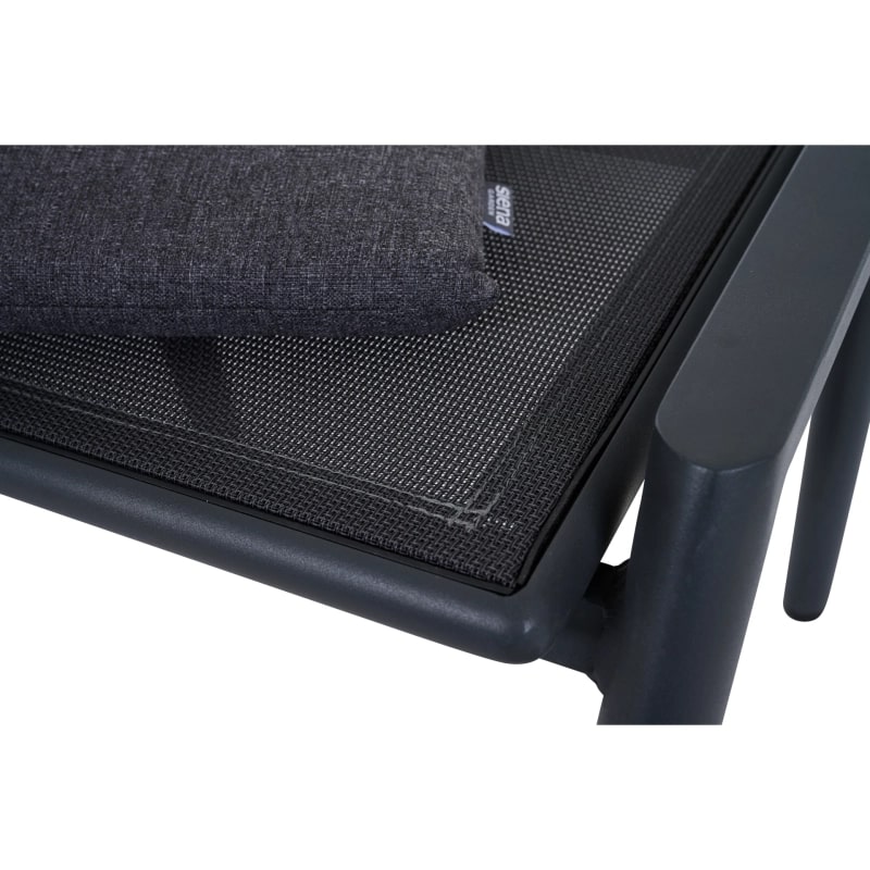 Siena Garden Dining Hocker Roma Alu, Geflecht, inkl. Kissen T50300