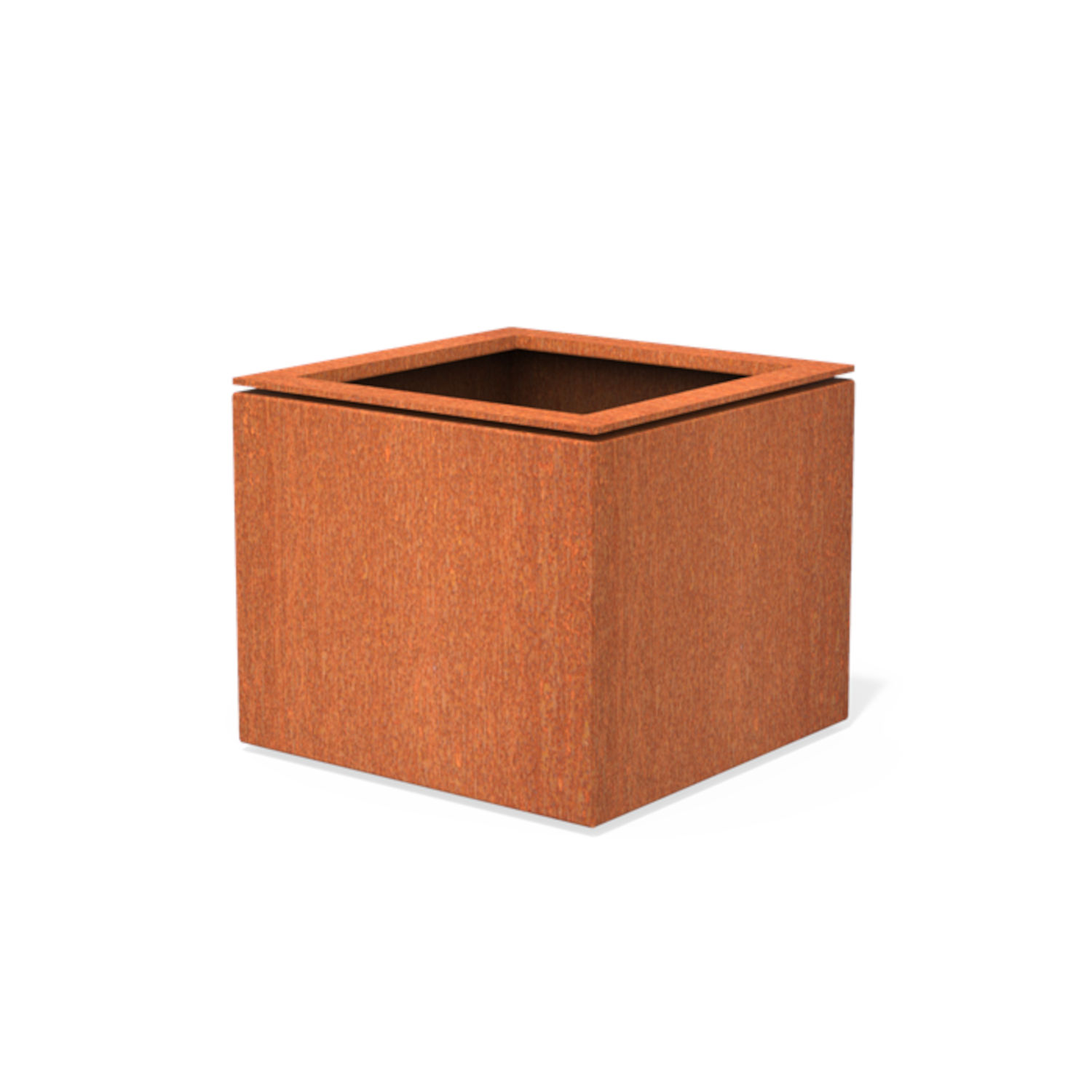 Adezz Domus Pflanzgefäß quadratisch aus Corten-Stahl Pflanzkübel Blumenkübel