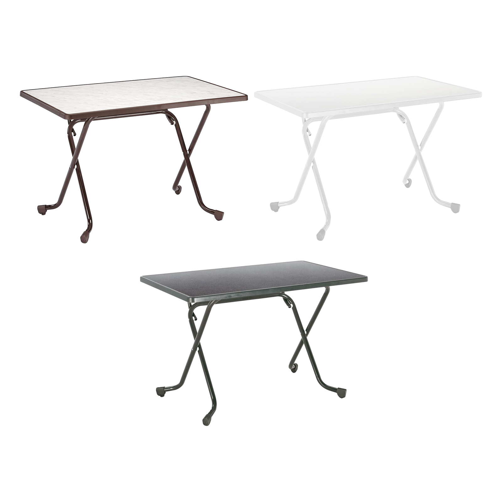 Best Freizeitmöbel Madrid Klapptisch Rechteckig Gartentisch Esstisch 70x110x73 cm
