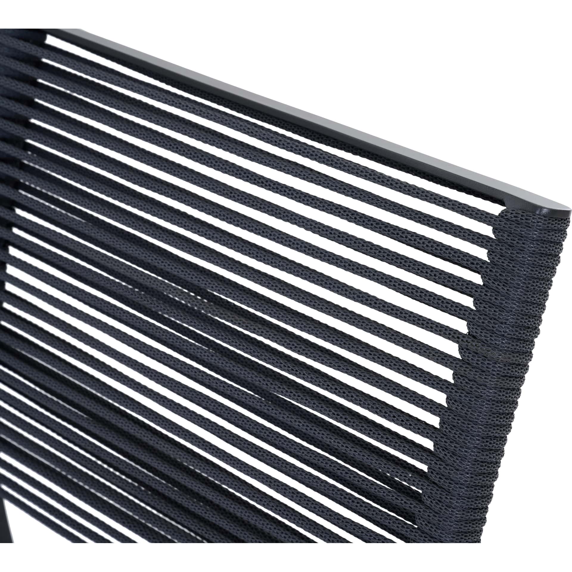 Siena Garden Leeds 2 Stapelsessel - Aluminium & Rope, dunkelgrau (T73516)