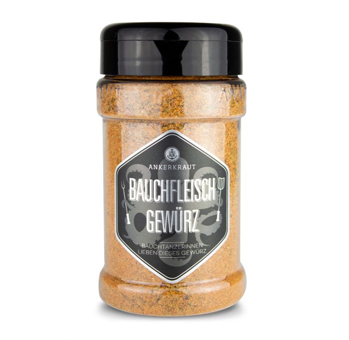 Ankerkraut Bauchfleisch Gewürzzubereitung Gewürzmischung für Grillfleisch im Streuer 210 g