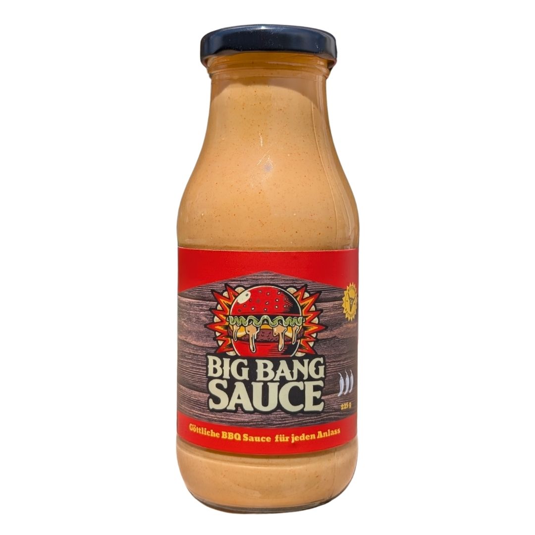 Kitchen Bastards Big Bang Sauce - Cremige BBQ Sauce für Burger & Grillgerichte 225 g