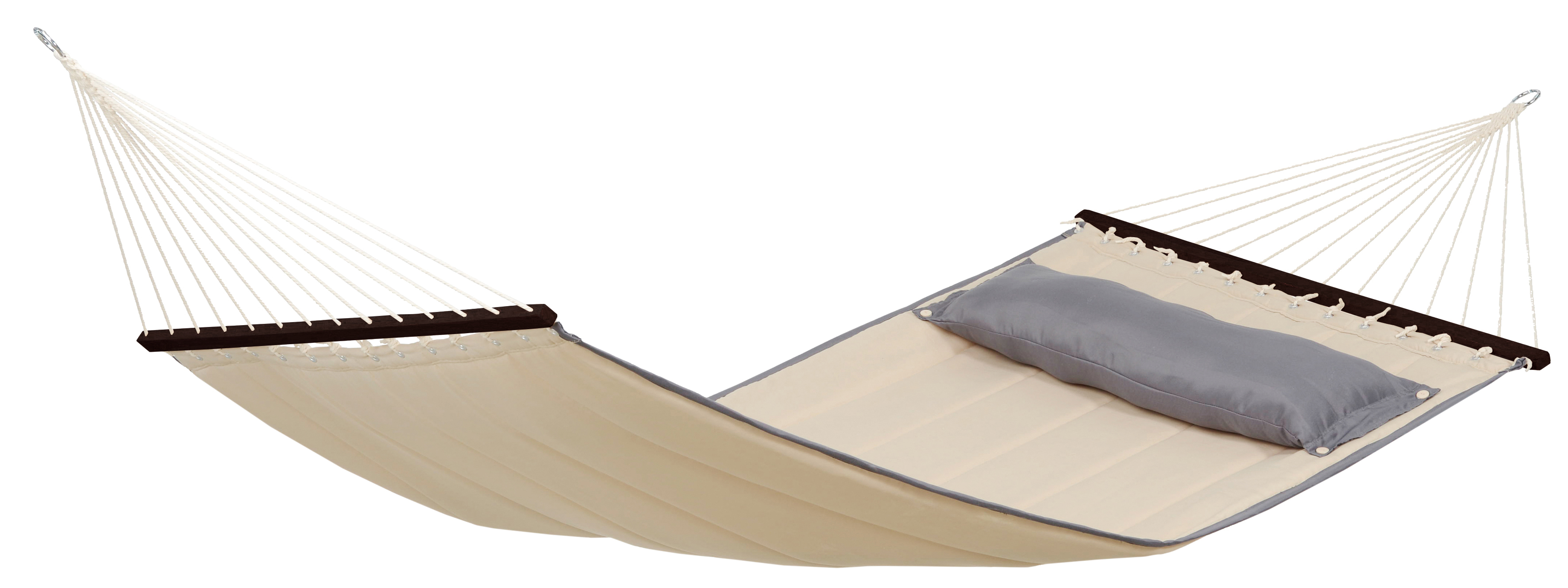 AMAZONAS XL Stabhängematte American Dream Sand inkl. Kopfpolster 200 x 120 cm