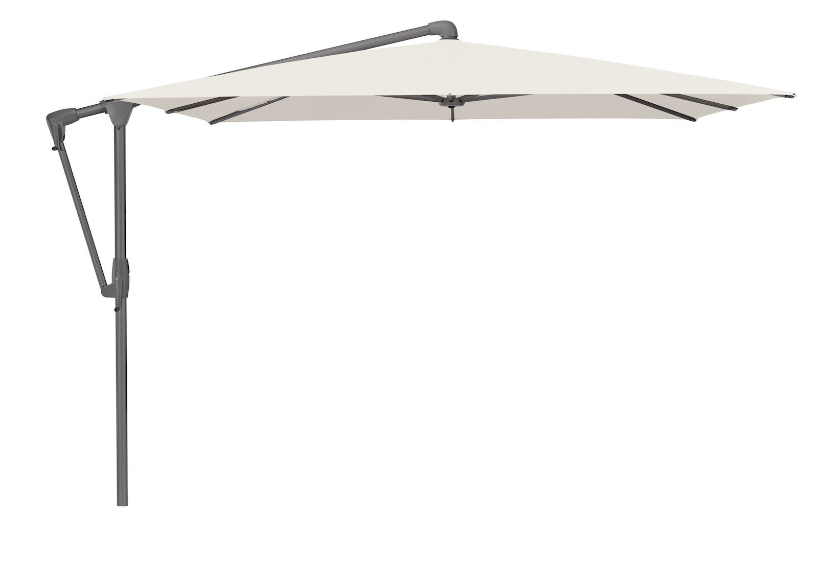 GLATZ Sonnenschirm SUNWING® CASA rechteckig 300 x 240 cm Gestell anthrazit Farbe 453 Vanilla Ampelschirm