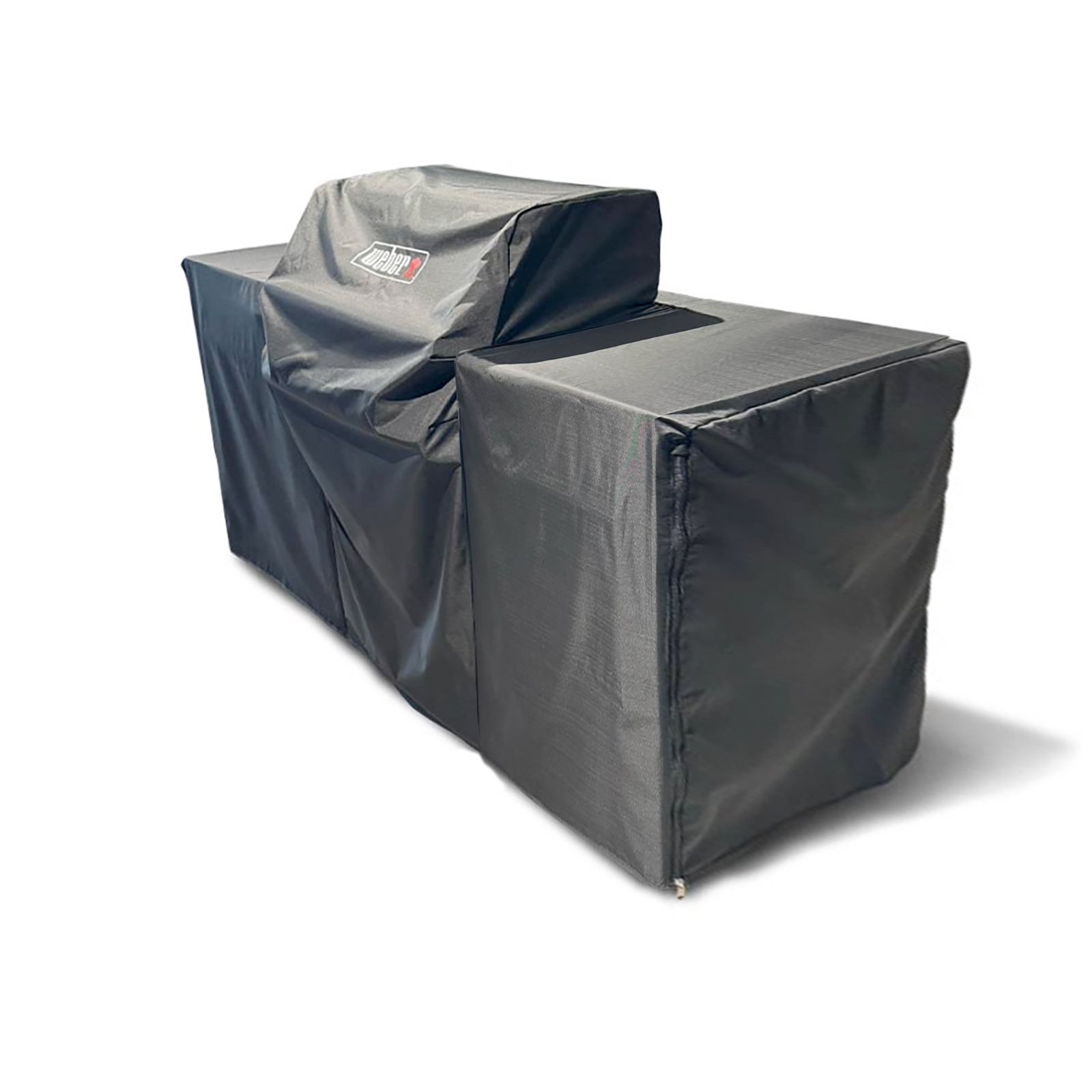 BBQ Kitchen Premium Abdeckhaube für 2 Module, Genesis 3-Brenner Grill zentral platziert