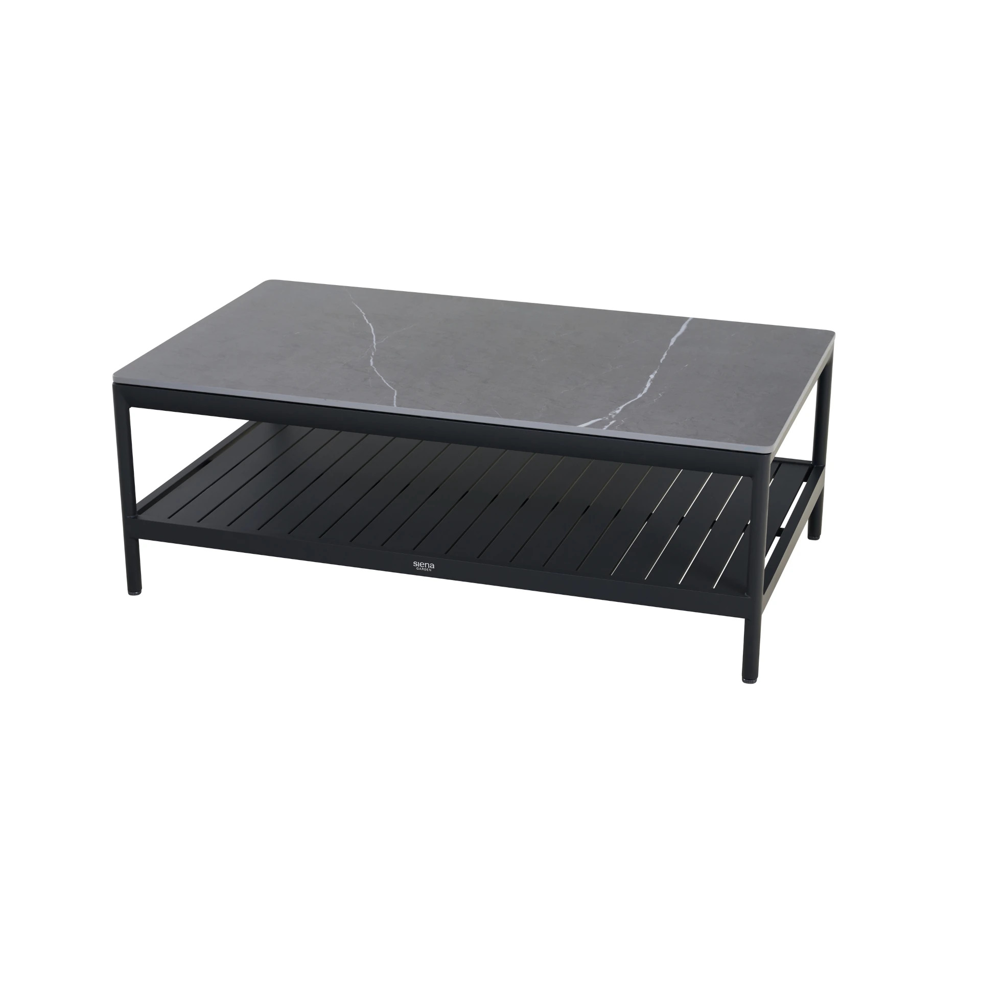 Siena Garden Rock Beistelltisch - Aluminiumgestell, gesinterter Stein (T52180)