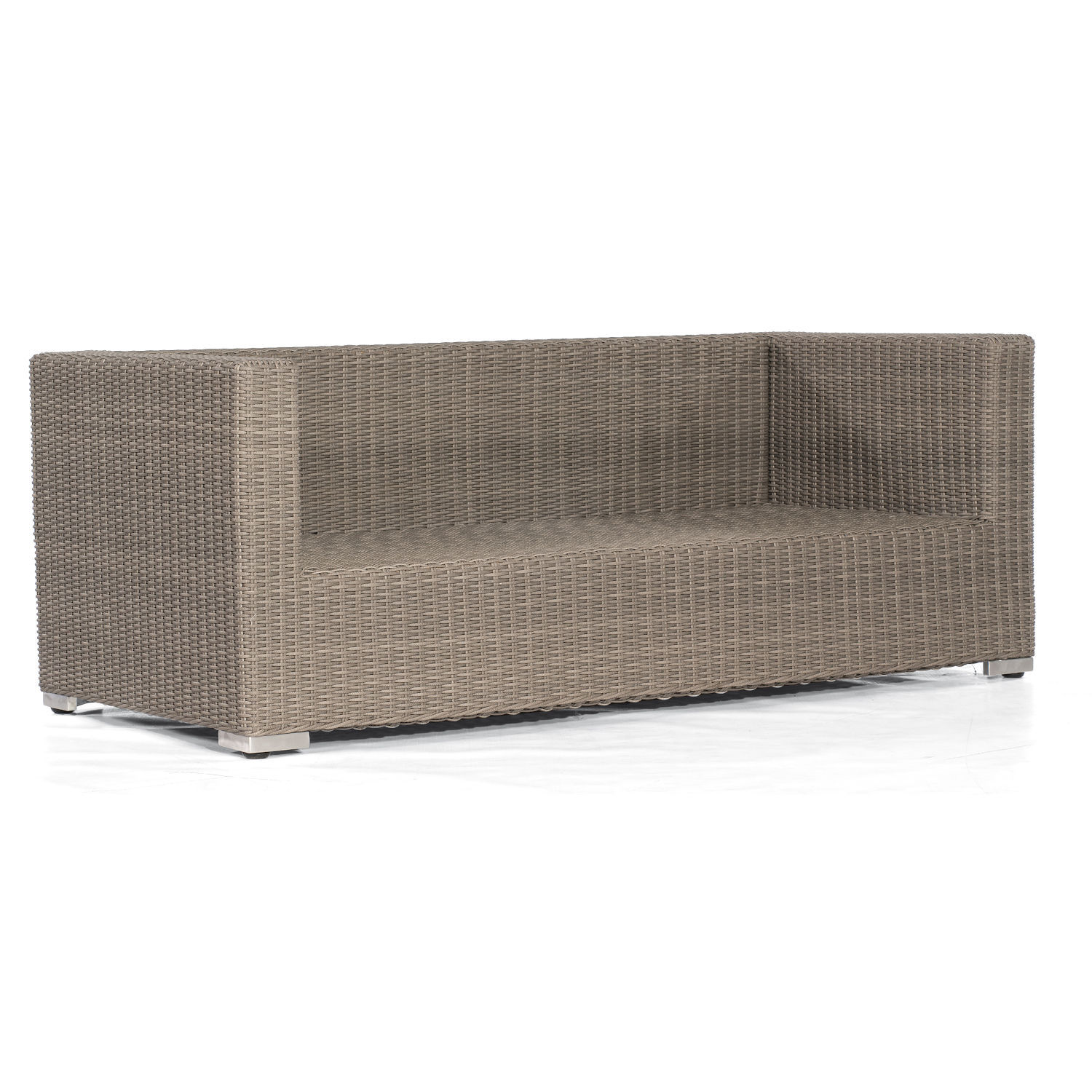 Sonnenpartner Residence 2-Sitzer Loungesofa mit Polyrattan stone-grey inkl. Kissen