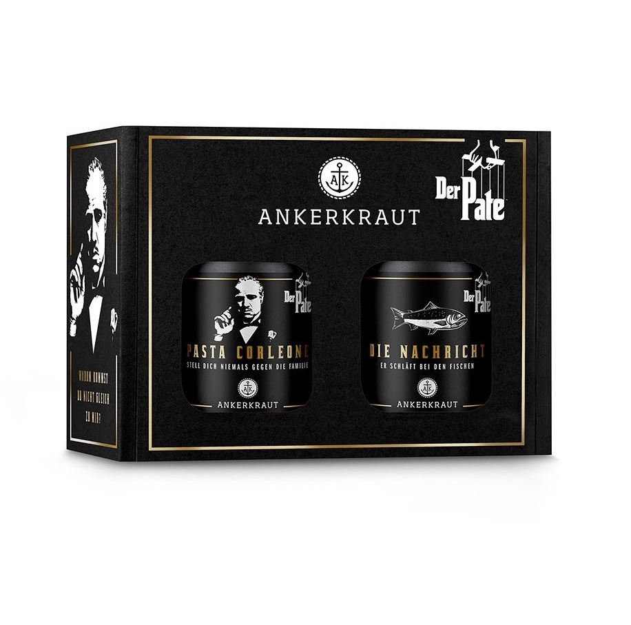 Ankerkraut La Famiglia (Der Pate) Gewürz-Box - 2 Gewürzmischungen im Korkenglas 170 g
