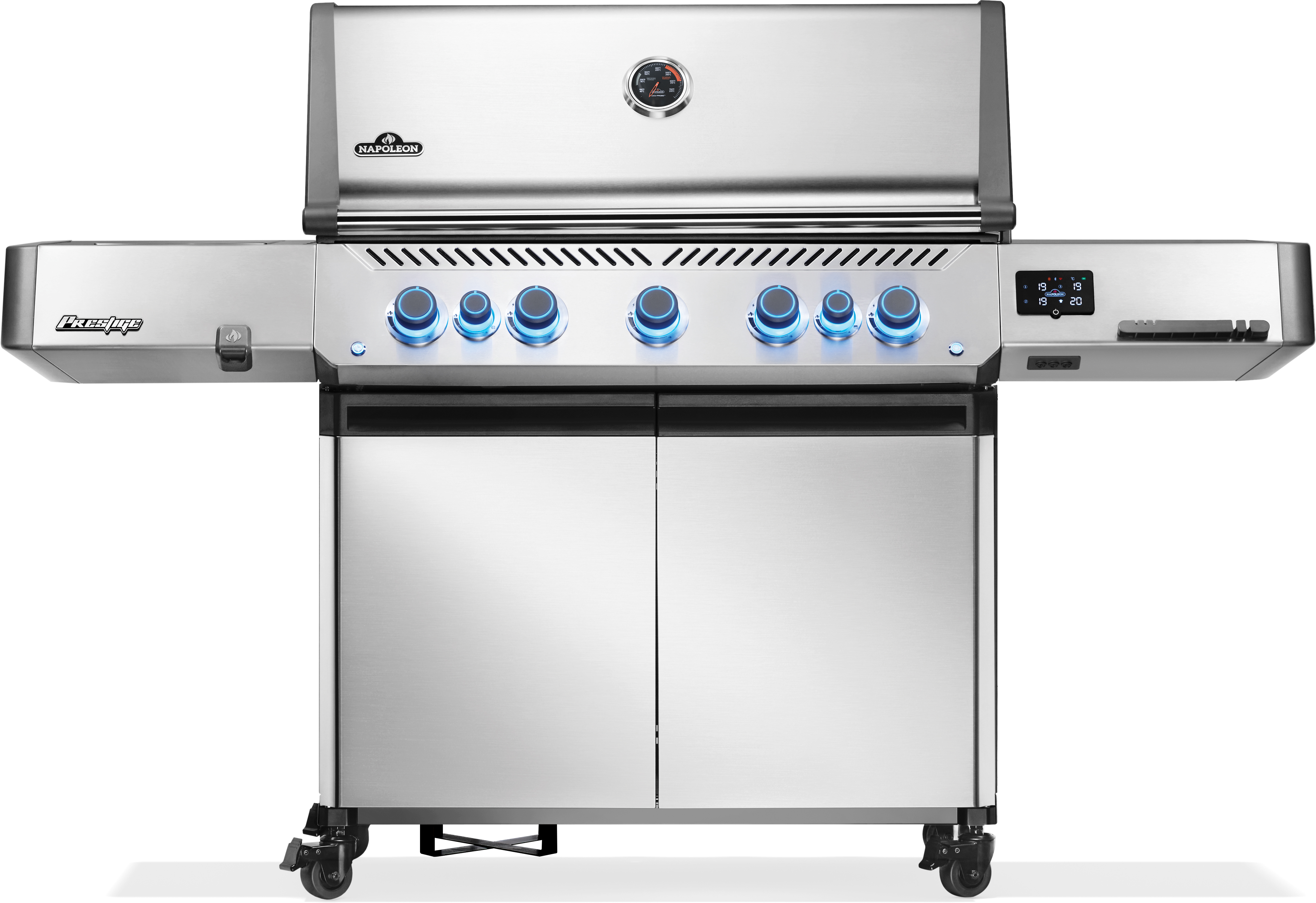 Napoleon Prestige 665 Connected Edelstahl Gasgrill mit SIZZLE ZONE & Heckbrenner P665VXRSIBPSS-DE