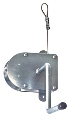 Schneider Kurbel verzinkt mit 8 m Drahtseil für Roste bis 70 cm Schwenkgrill