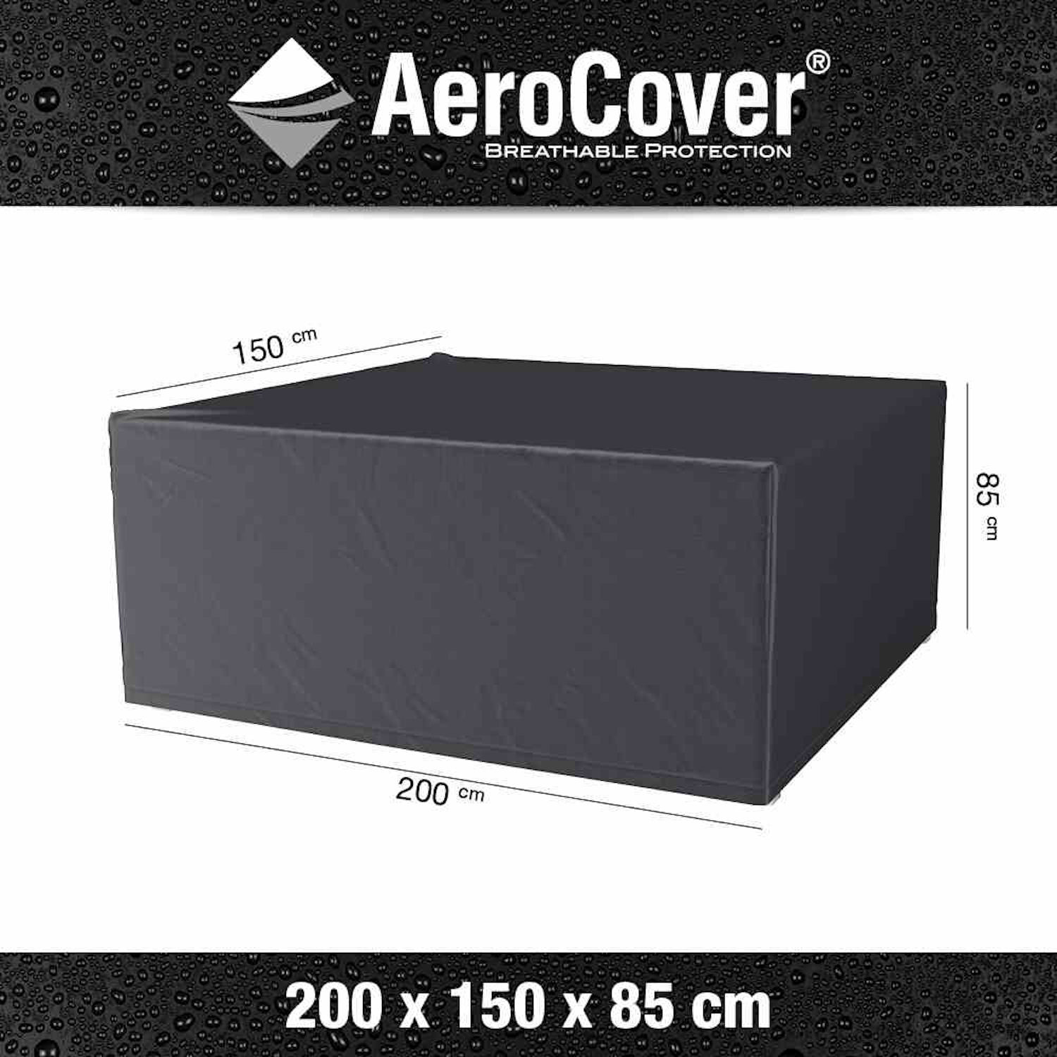 AeroCover Schutzhülle für Sitzgruppen Schutzhaube Tischhülle 200x150x85 cm