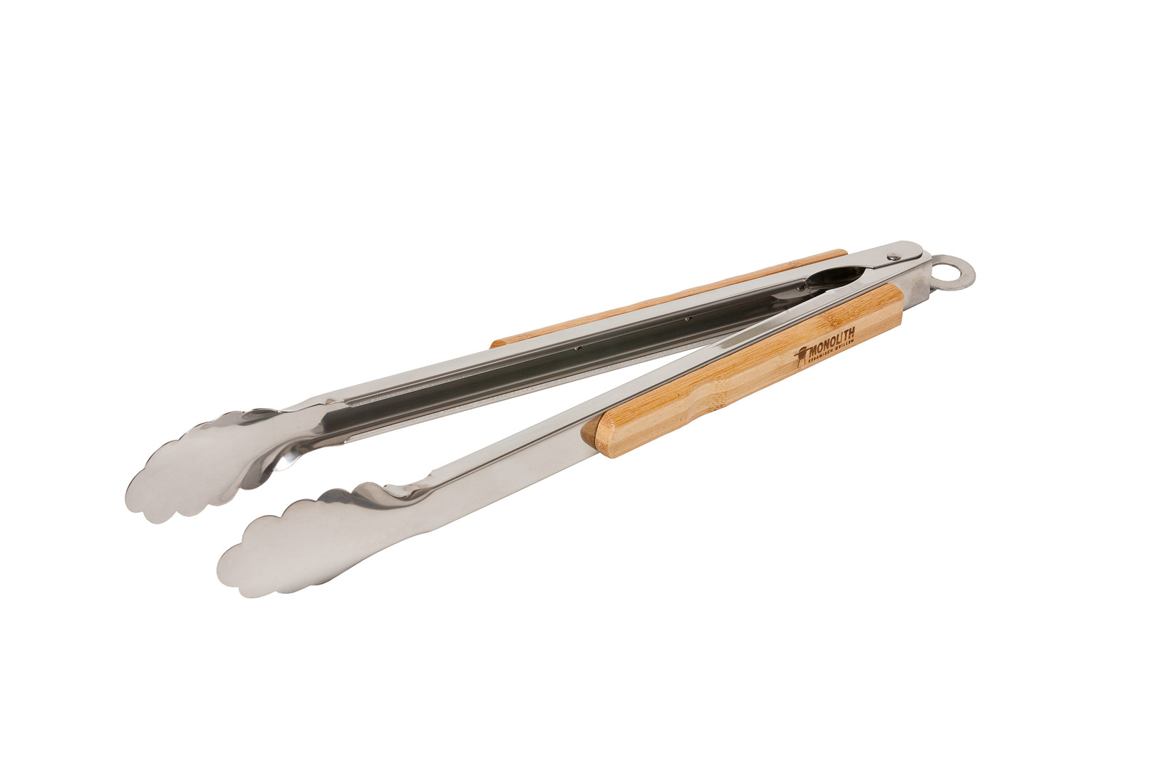 Monolith Grillzange aus Edelstahl mit Bambusgriff 45 cm 206002