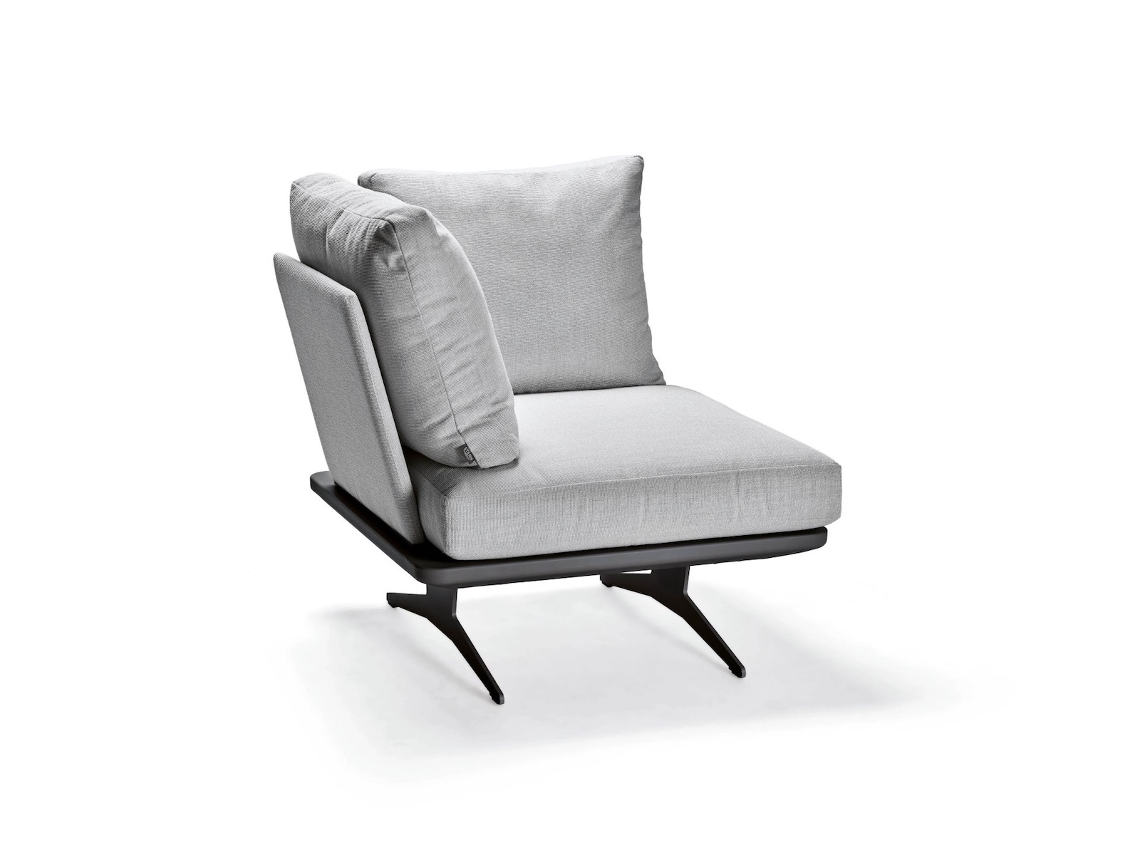 Stern Enya Lounge-Eckelement Eckmodul Lounge-Bank Lounge-Sofa anthrazit/perlgrau