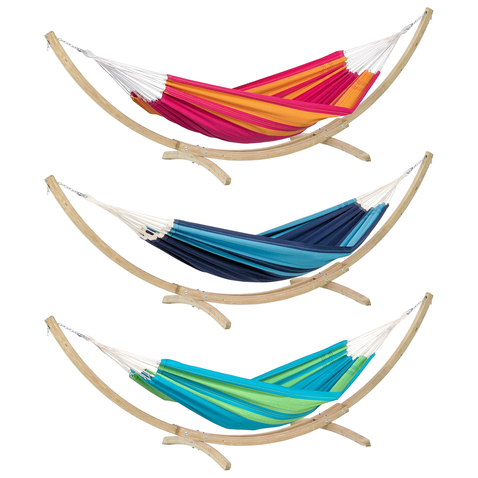 AMAZONAS Santana Set Hängematte mit Gestell aus FSC-zertifiziertem Fichtenholz