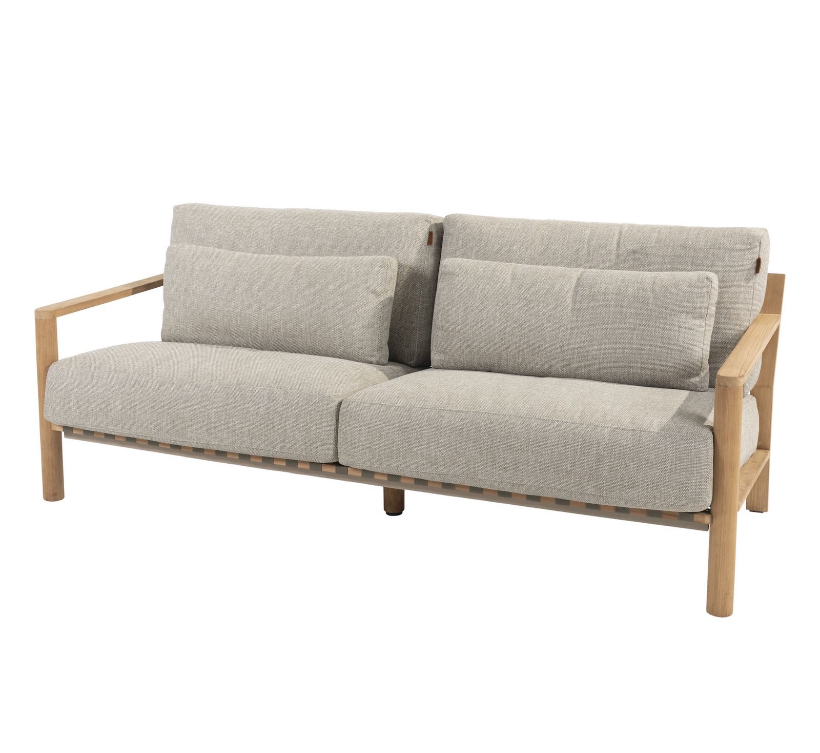 4Seasons - Lucas 3-Sitzer Sofa - Teak natur inkl. 6 Kissen