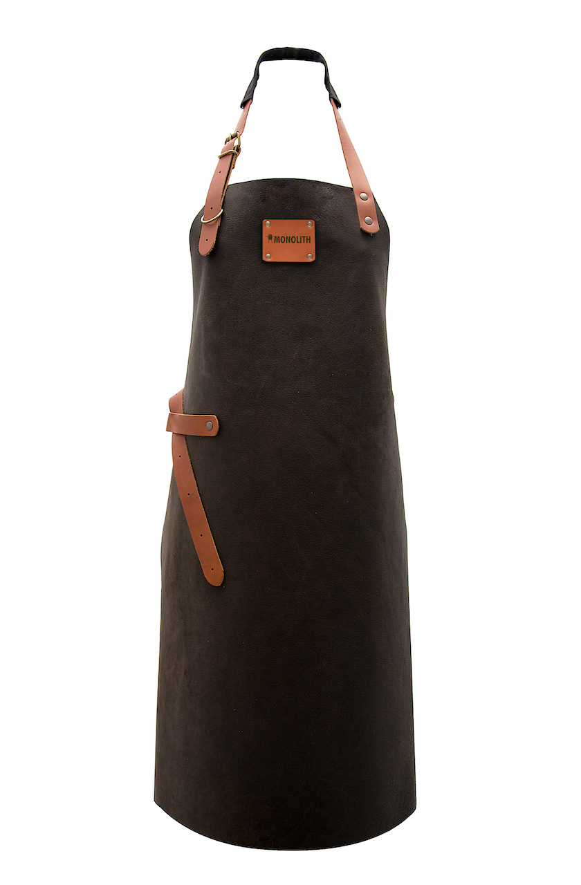 Monolith Leder Grillschürze Gr. XL aus echtem Büffelleder handgemacht und hitzebeständig A-001-XL