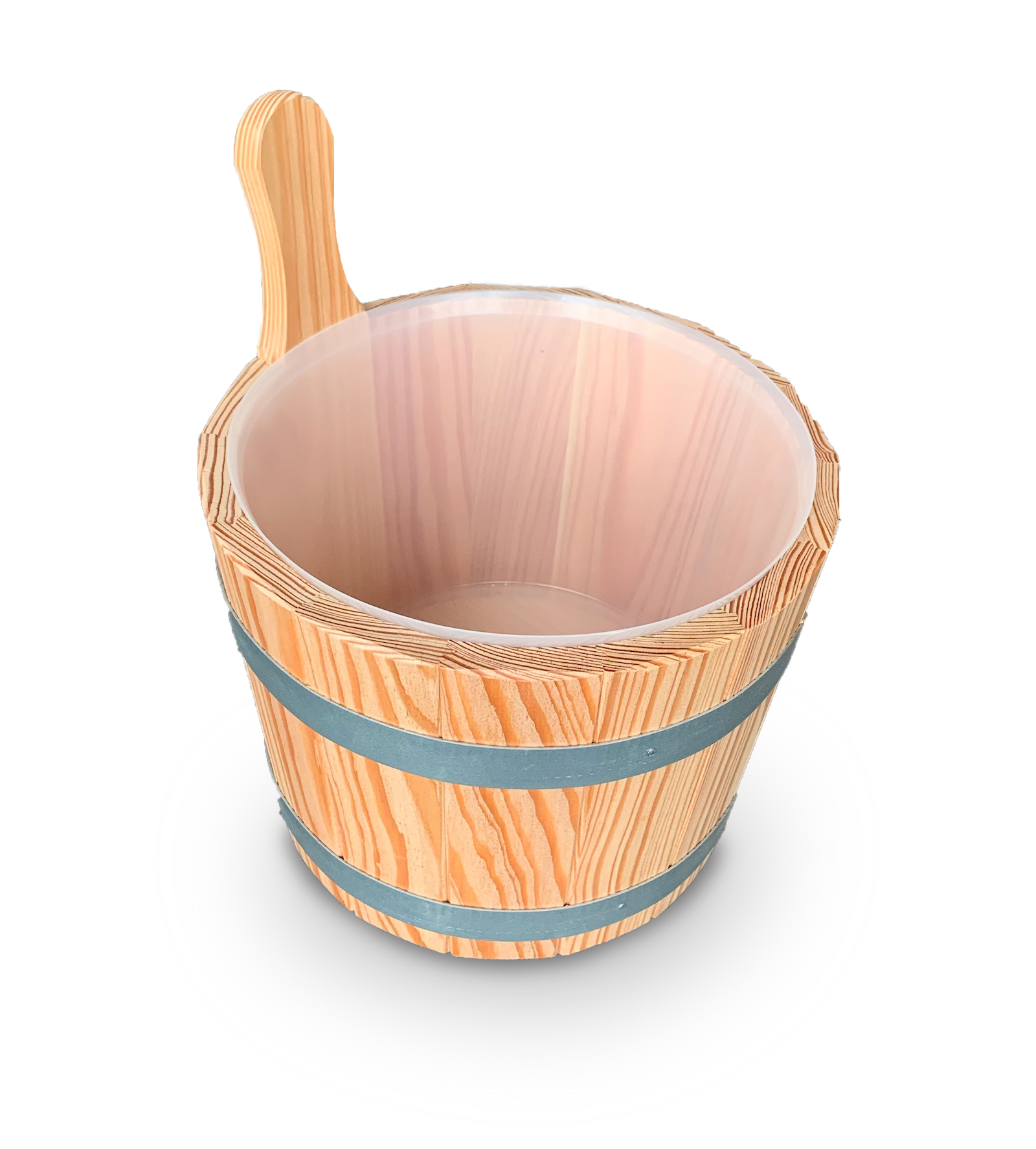 Arend Sauna Aufgusskübel Lärche mit Kunststoffeinsatz ca.5 ltr