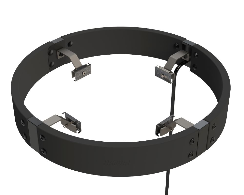 Harvia HPO3L Beleuchtetes Schutzgeländer für Legend Home 7 / 11 kW Schwarz